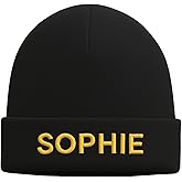Custom Baby Beanie with Name - Personalized Hats for Girls or Boys - Embroidered Custom Hat 6-12 Months