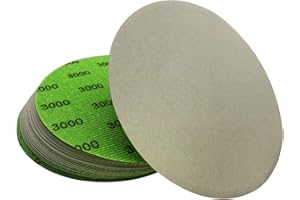 AutKerige 3000 Grit Wet Dry Sandpaper, 6 Inch 25 PCS Hook and Loop Sanding Discs with Premium Silicon Carbide Abrasive, Polishing Sandpaper Pads for Auto Polishing or Stretches Removing