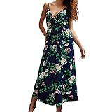 Women's Elegant Sleeveless Spaghetti Strap Deep