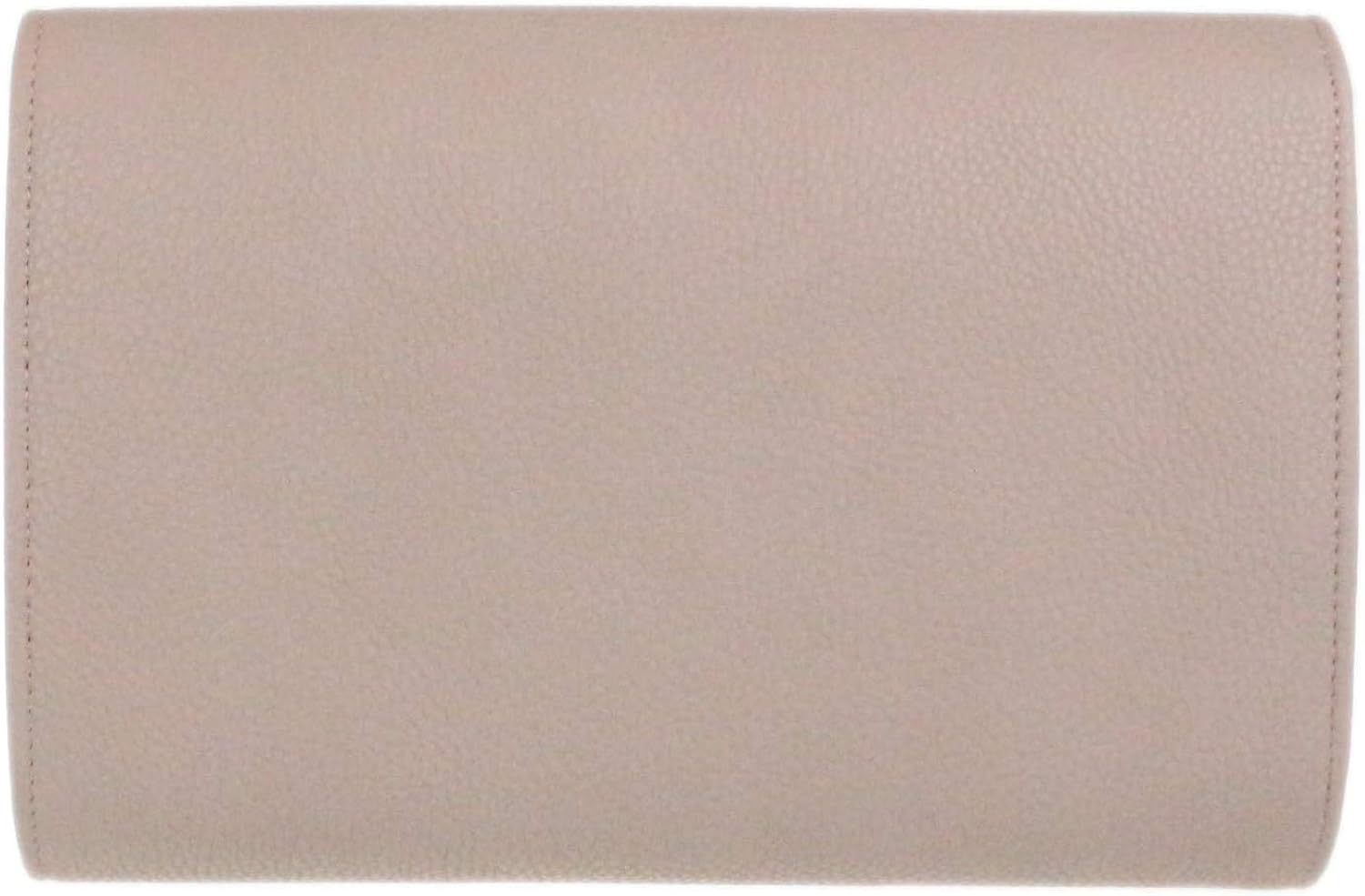 Girly Handbags Womens Metallic Frame Clutch Bag - Nude - Image 4