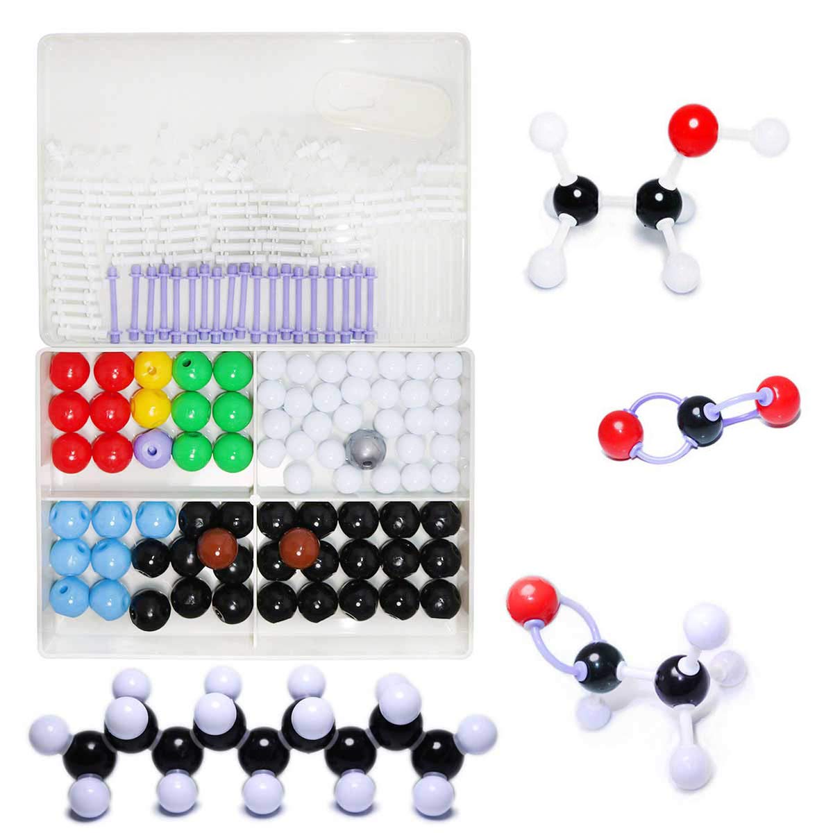 Chemistry Molecular Model Kit (440 Pieces), Student or Teacher Set for Organic and