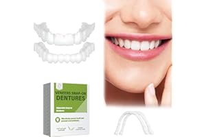 TOWAVE Fake Teeth, 2PCS Temporary Fake Teeth for Women and Men, Nature and Comfortable Veneers to Regain Confident Smile 3.21