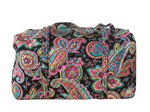 Vera Bradley Large Duffel Bag (Parisian Paisley with Black Interior)