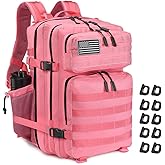 R.SASR 45L Tactical Backpack for Men Women, Military Assault Pack with MOLLE, Large 3 Day Bug Out Bag for Hiking Camping