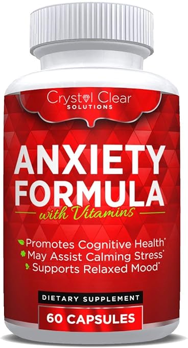 Amazon Com Anxiety Formula Stress Support Supplement Herbal Blend Crafted To Keep Busy Minds Relaxed Focused Positive Supports Serotonin Increase Ashwagandha Rhodiola Rosea B Vitamins Bacopa More Health Personal Care