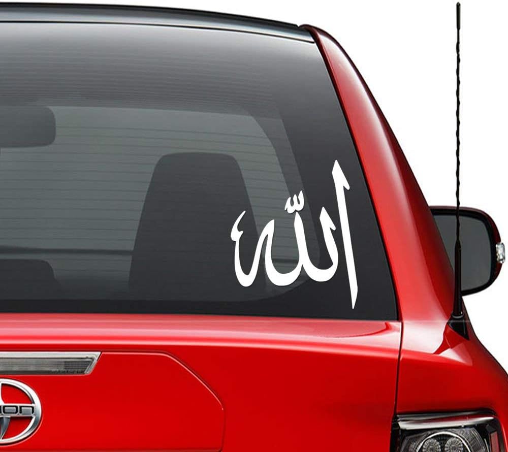 Yilooom Bumper Sticker for Cars, Trucks, Laptops - Allah Islam Muslim Symbol - 7 Inch Wide