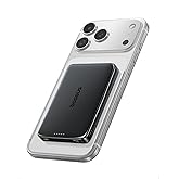 Baseus Picogo Power Bank, 0.5" Ultra Slim 10000mAh MagSafe Portable Charger, 27W Fast Charging Magnetic Battery Pack, Upgraded Polished Alloy Wireless Charger for iPhone 17 Pro Max/Air/16/15/14/13/12