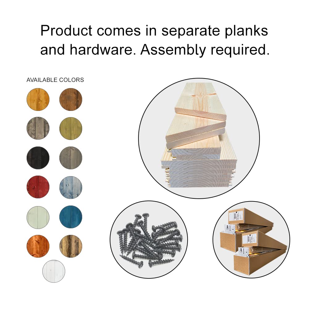 46 in. x 84 in. Distressed Mid-Bar Series Espresso