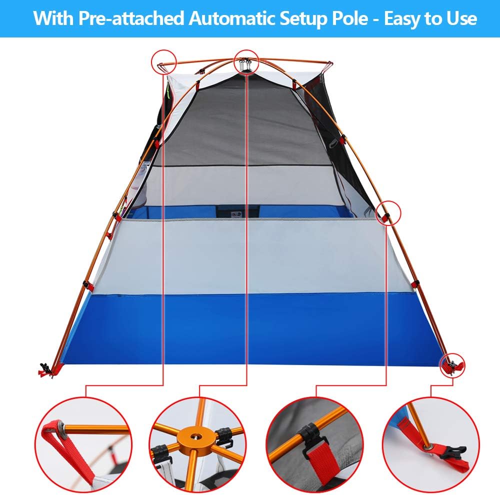 2 Person Backpacking Tent and Camping Tents AYAMAYA Ultralight