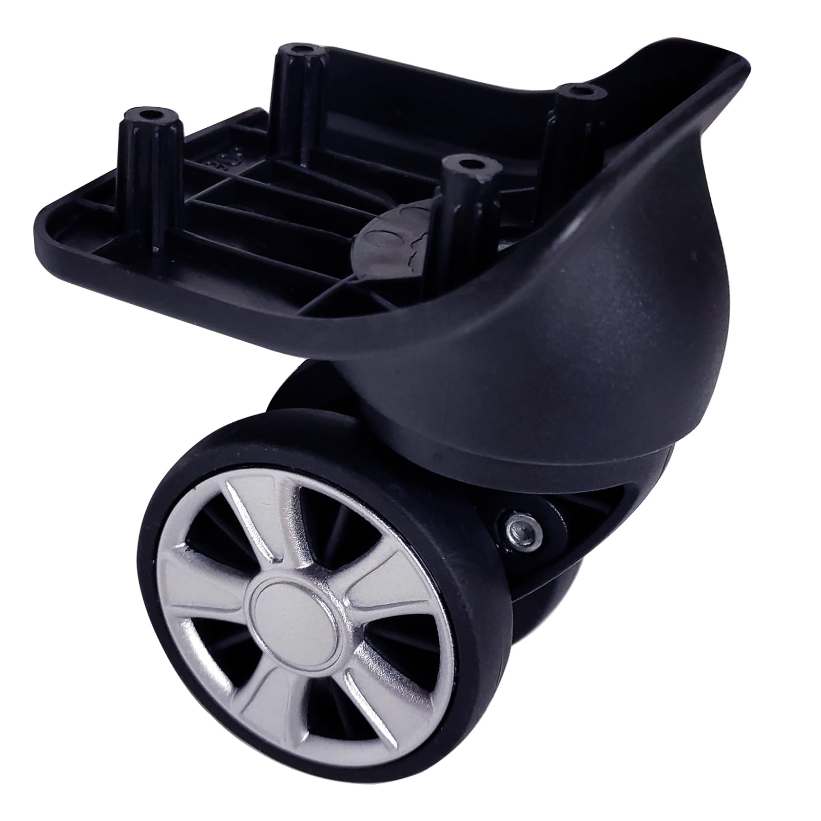 NUOZE Spinner Luggage Wheels Replacement for Suitcase, Wheels Parts Roller Suitcase Tourister Travel Trunk Caster Luggage Replacement Kit (Sliver- 2pcs)