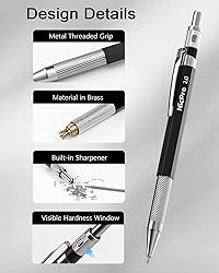 Nicpro 2mm Welder Mechanical Pencil Set with 48PCS