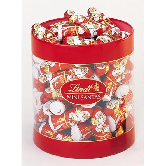 Lindt Chocolate Santa's Bulk Drum Amazon.co.uk Grocery