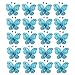 40-Pack Blue Organza Butterflies 2