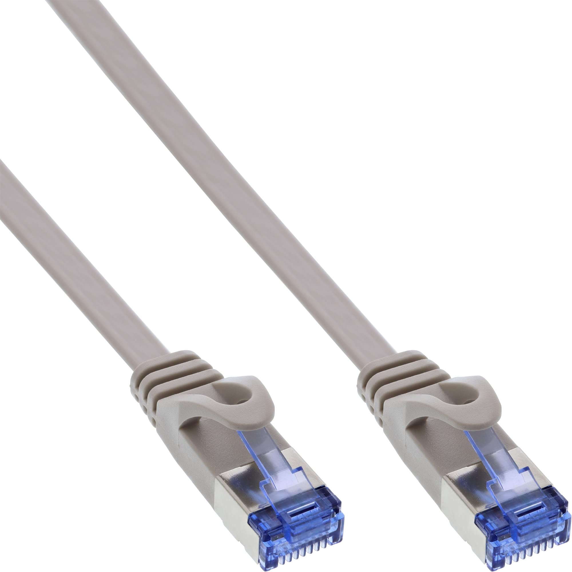 InLine Patch Cable Flat U/FTP Cat.6A 1m Grey