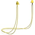 Flare Calmer Kids Secure – Ear Plugs Alternative – Reduce Annoying Noises Without Blocking Sound – Soft Reusable Flexible Silicone with Built-in Lanyard – Yellow
