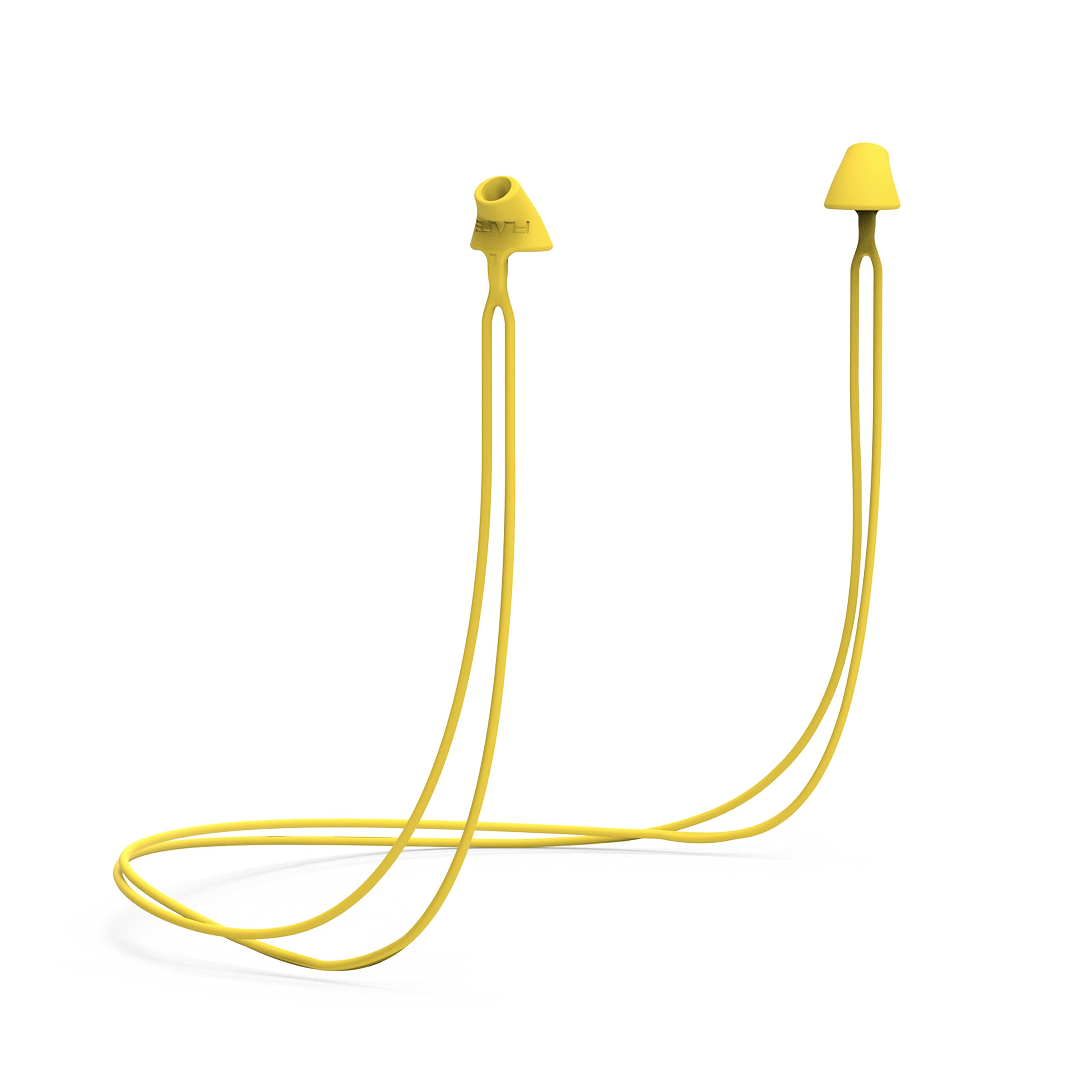 Flare Calmer Kids Secure Earplugs for Noise Sensitivity | Reusable Silicone Ear Plugs for Kids | No Noise Reduction or Muffling | Comfortable Daily Wear | Yellow