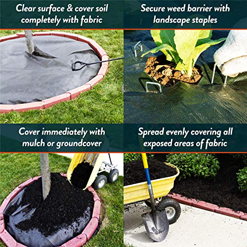 Southwest Boulder & Stone Weed Barrier Landscape Fabric for Outdoor