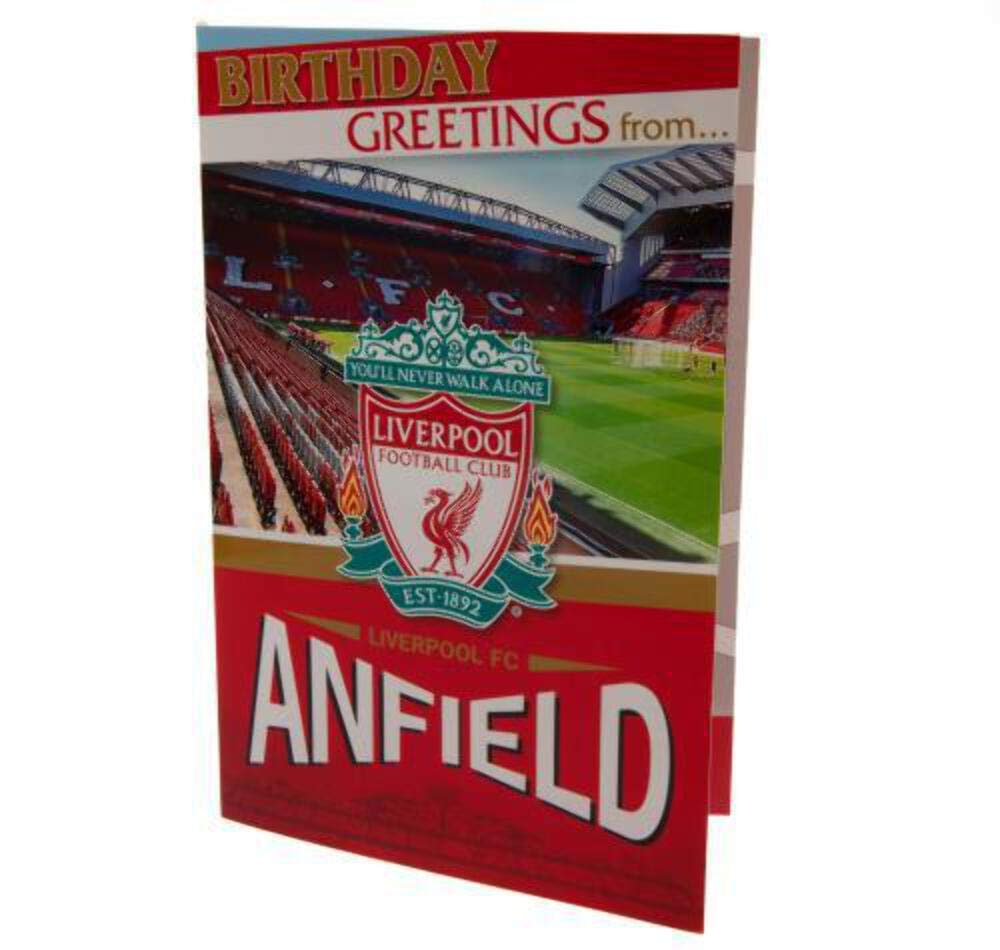 Liverpool F.C. Happy Birthday Card Liverpool FC, Liverpool Football Club Birthday Card, Happy Birthday Liverpool Card, Multi, One Size, b01bcplv