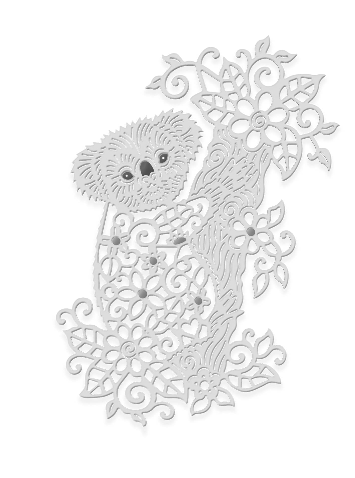 Floral Koala - Sweet Dixie Cutting Die for Scrapbooking, cardmaking NAD papercrafts Designed by Sue Dix