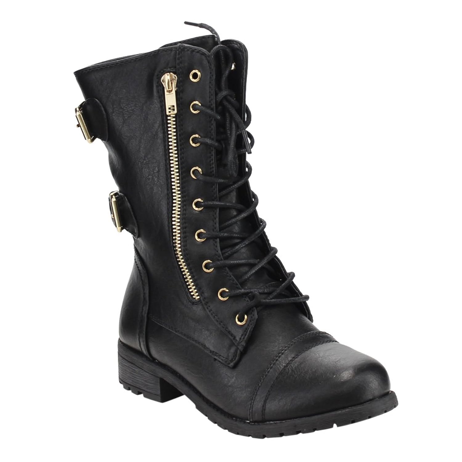 military style ankle boots womens