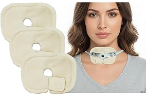 GENERIC 3Pcs Tracheostomy Supplies Reusable Trach Tube Covers, Dressing Pads Tracheostomy Tube Holder Pad, Tracheostomy Trach Tube Supplies, Trach Pads for Wound Care Adaptive Surgical Tracheostomy Pad(Beige)