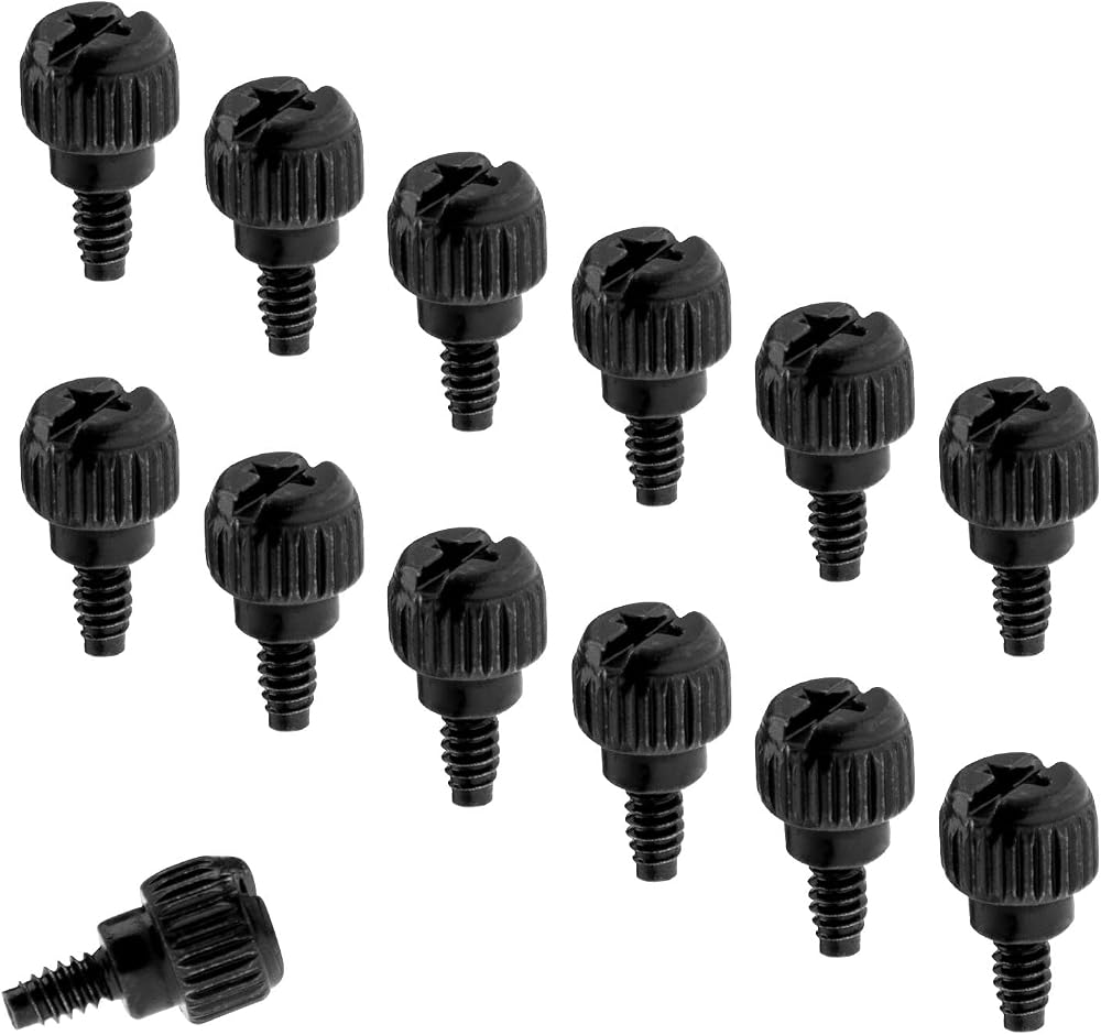 YINETTECH 50x M3 Computer Case Thumbscrews PC Motherboard Screws 6#-32 x 6mm