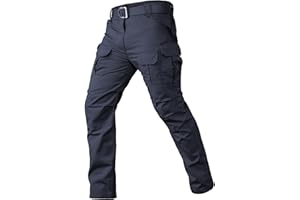 CARWORNIC Gear Men's Tactical Cargo Pants Waterpoof Lightweight Rip Stop EDC Military Combat Trousers