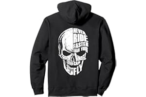 Berentoya Motorcycle Skull Design for Men Pullover Hoodie