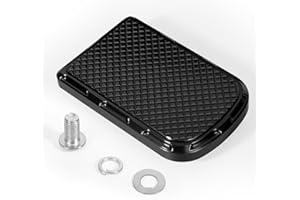 Tongze Brake Pedal Cover Compatible with Harley Davidson Softail Road King Dyna Electra Road Glide, Brake Pedal Pad for Motorcycle Accessories(Black)