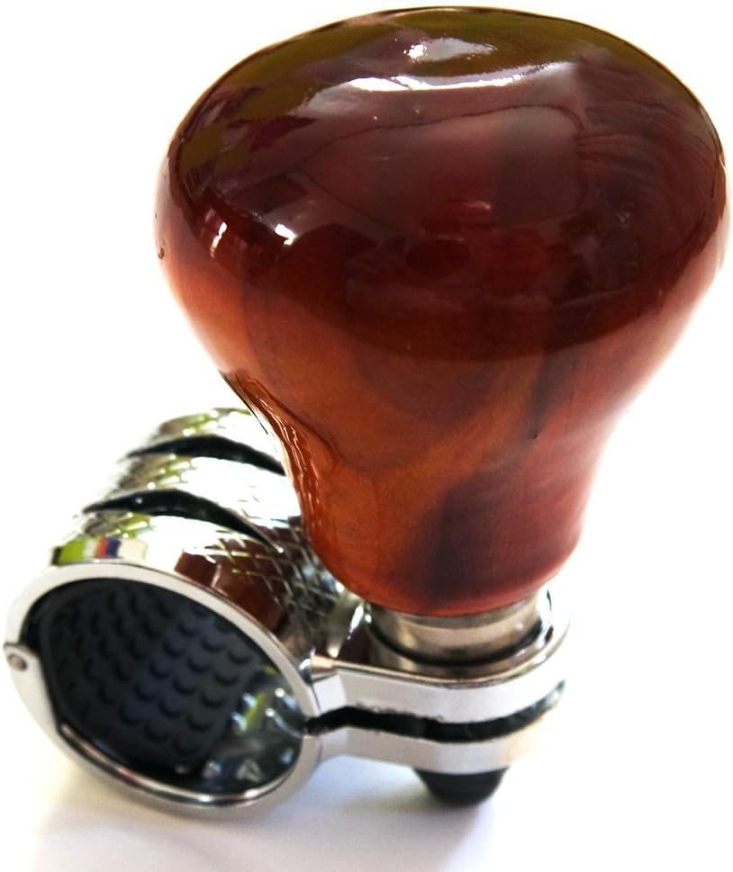 [Handicrafts using wood] Can be mounted on all models Luxury design Vehicle handle Spinner Power handle Spinner handle Car steering wheel Car accessories Spinner Knob steering knob for car: Automotive