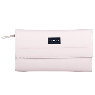 Cross Women Genuine Leather Bi-Fold Flap Wallet with Rear Zip Pocket - Spanish Summer Range