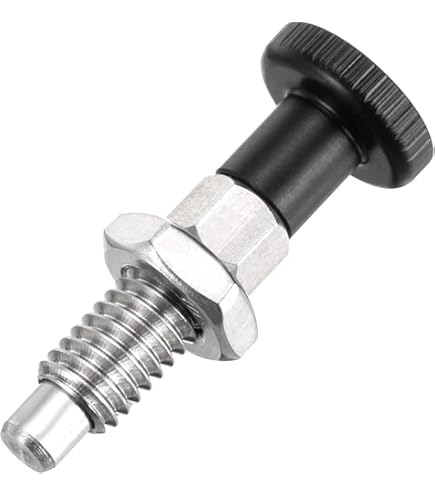 Uxcell 2pcs Spring Plunger M16x1.5 Thread Size Pin Dia.3mm Knurled - View #10