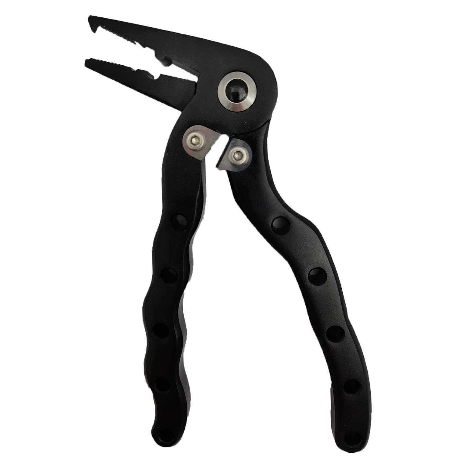 CRAZY SHARK Aluminium Mini Fishing Pliers, Hook Remover, Saltwater Resistant, Tungsten Carbide Cutters, Braid Line Cutters