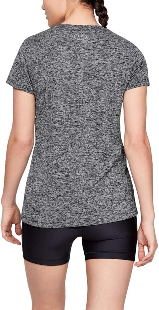 Under Armour Womens Tech V-Neck Twist Short-Sleeve T-Shirt : Clothing