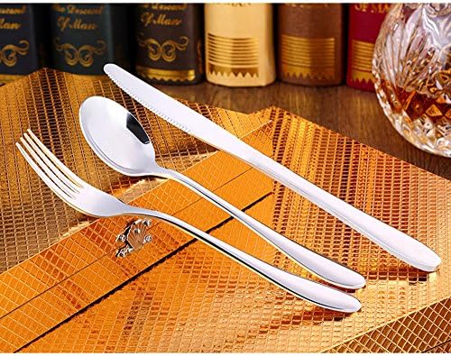 304 Stainless Steel Steak Knife Dinnerware Set Flatware Knives Fork Spoon for Children