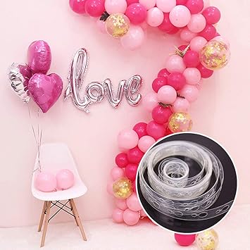 I Herdsman 2 Rolls 5m Balloon Chain Decor Arch Connect Strip