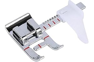 HONEYSEW Adjustable Guide Foot Snap On for Brother,Singer,Husky,Babylock,Kenmore,Janome,Elna