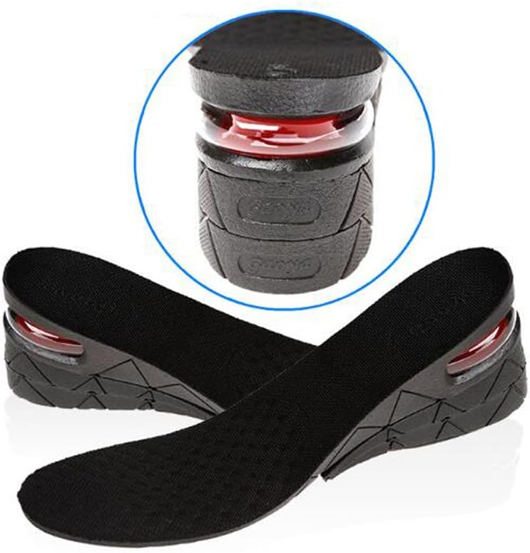 3-Layer Height Increase Elevator Shoe Insoles Kit Up 7cm 2/2/3cm Heel Lift Cushion Taller Insert Air Pad 1 Pair Unisex