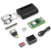 Pi Zero 2 W Starter Kit – 16GB Card, Power Supply, HDMI Adapter, OTG Cable, Case, Heatsink & GPIO Header – All-in-One Set for