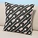 Leaveland Cotton Linen Decorative Throw Pillow Case Cushion Cover (White Arrows) 18 