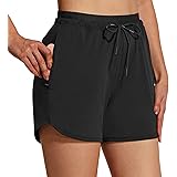Amazon Com Oyamiki Women S Athletic Shorts Lightweight Quick Dry Running Workout Shorts With Pockets Clothing