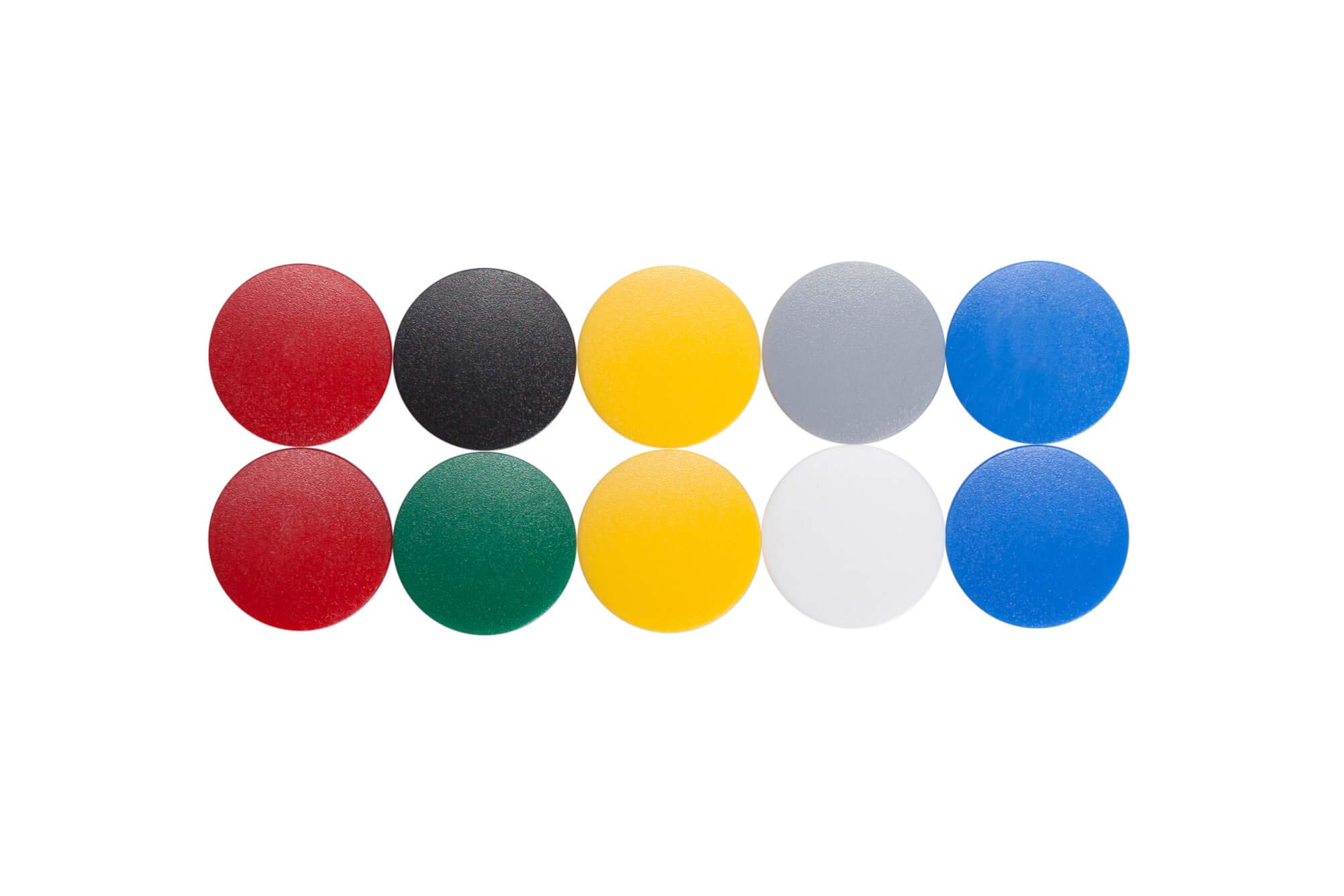 6162499 Magnet Mouth Solid, Round Magnet, Shatterproof Plastic, 600 g Holding Force, 24 x 8 mm, Colourful