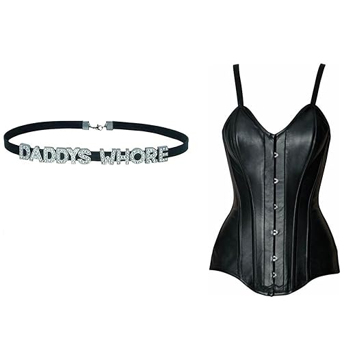 2PCS DADDY'S Choker Necklaces,DDLG Chokers Matching Daddy Lingerie For  Valentine's Day Costume,Sexy Dad Collar For Women Honey Princess Lover's  Outfit,Black Punk PU Leather Daddy's Clothes Accessories Jewelry in Kenya |  Whizz Chokers