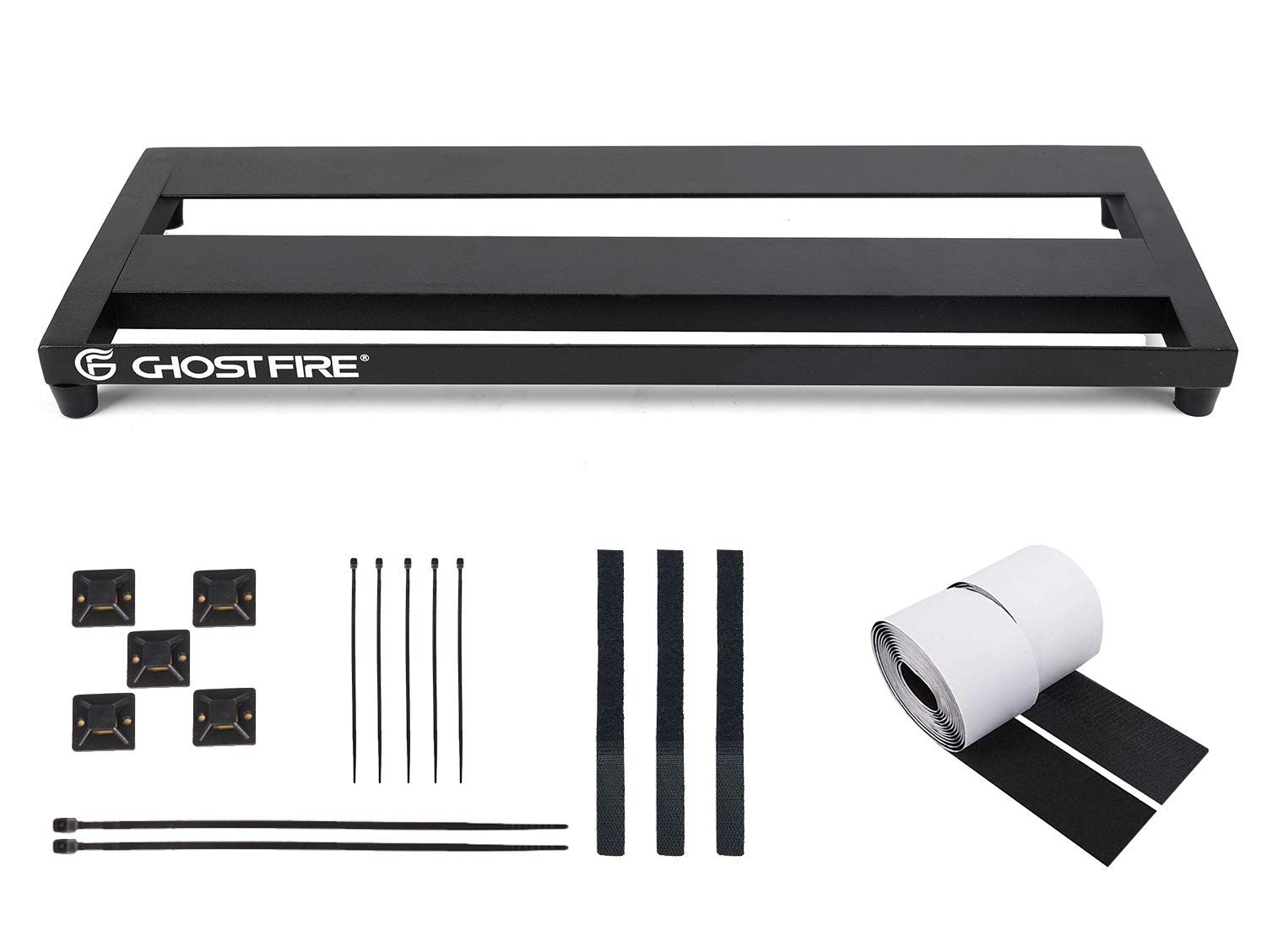 Ghost Fire Guitar Pedal Board Aluminum Alloy Effect Pedalboard,V series (V-LITTLE 20-PB?20''x7''?)