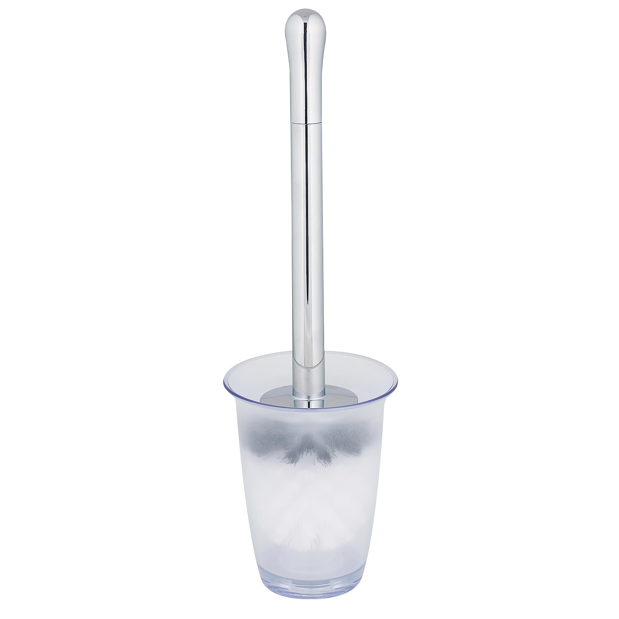 Spirella Toronto Polystyrol Toilet Brush, Clear/White