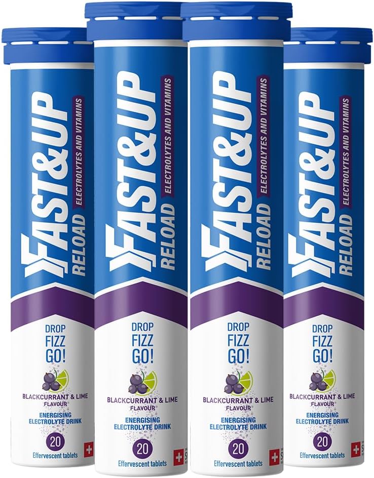 FAST&UP Reload Energising Electrolyte Drink Blackcurrant Lime 80 Tablets