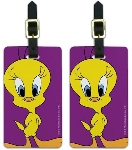 【シリアルナンバー入り】Tweety Bird Amazon.com: Looney Tunes Tweety Bird Luggage ID Tags Suitcase