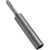 Firecore SDS Plus Ground Rod Driver Bit for 5/8 Inch &amp; 3/4 Inch Ground Rods | One-Piece T Post Hole Driver Adapter Bits for SDS Plus Rotary Hammer Drill Attachment, for Grounding Rebar Fence Post Driving