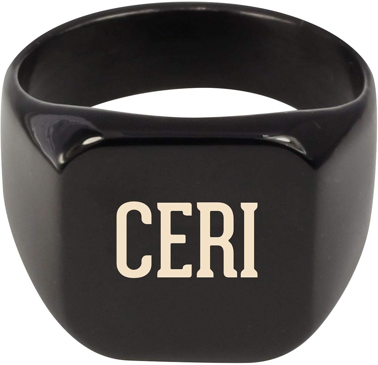 Molandra Products Ceri - Adult Last Name Stainless Steel Ring