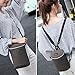 pipi bear Insulated Bottle Tote Bag, Portable Breast Milk Baby Double Bottle Cooler Bag with Adjustable Shoulder Strap(Fits up 2 Large 8 oz Bottle) (Dark Grey)